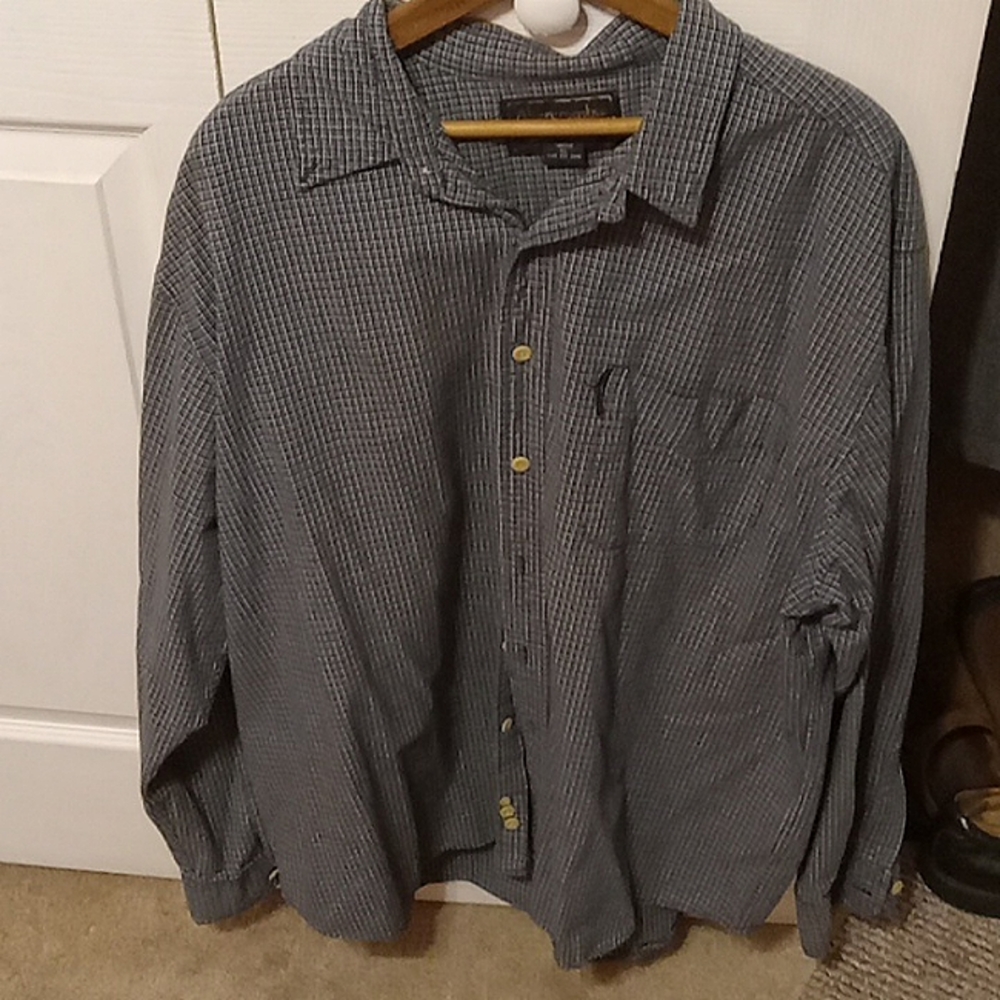 ABERCROMBIE & FITCH Blue Striped Men's Dress Shirt *